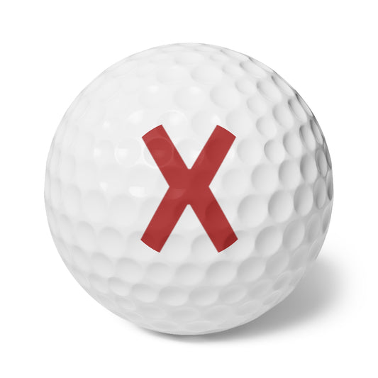 X Marks the Spot Golf Balls, 6 in a pack