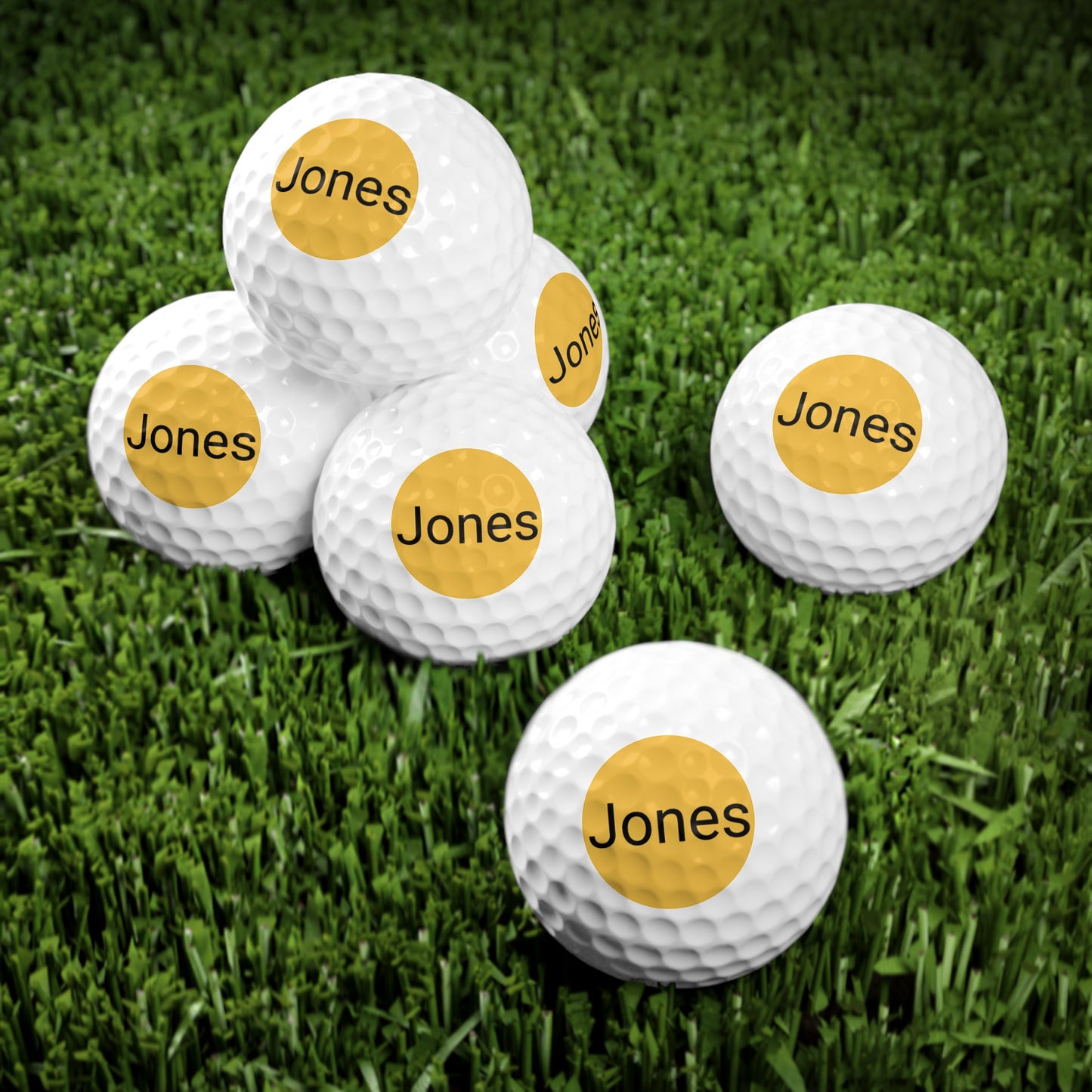 Personalized Name Golf Balls, 6 balls