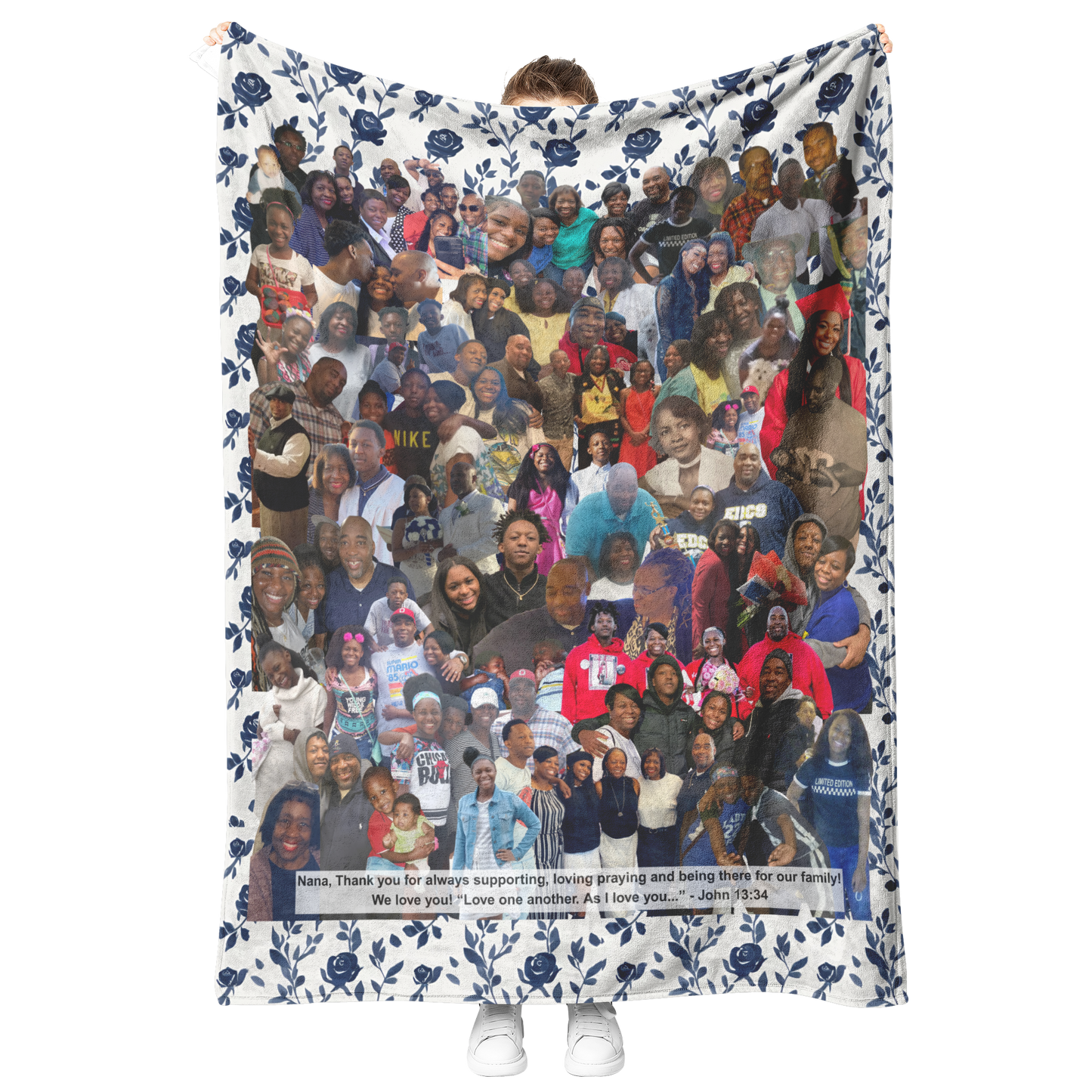 Custom_Blanket_with_Blue_Flower_Backgrou_V_Blanket_Model_Mockup.png