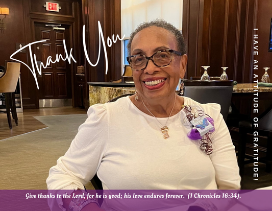 Note Card (Landscape Fold) - Photo Thank You with Bible Verse