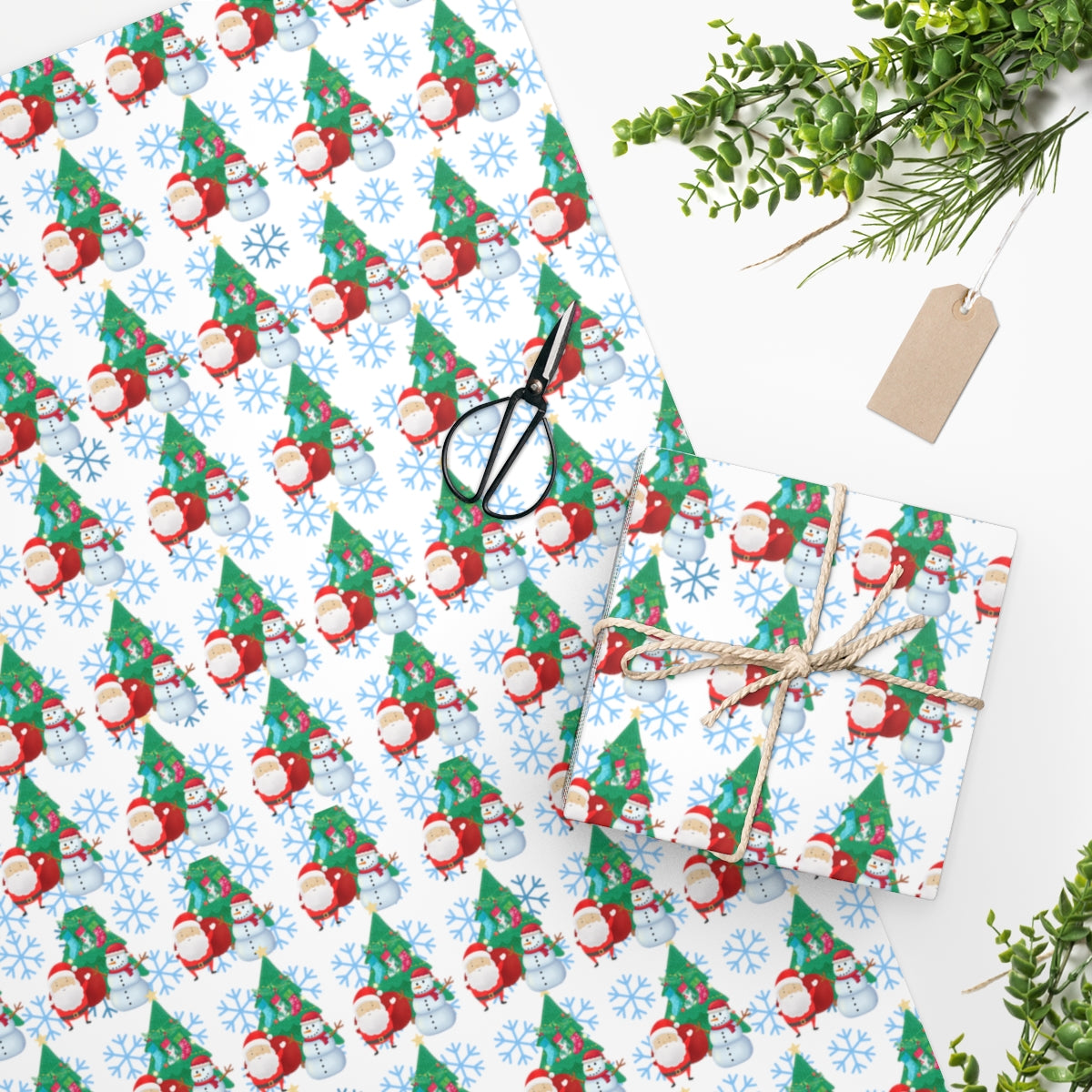 Santa and Christmas Things Wrapping Paper (2 sizes)
