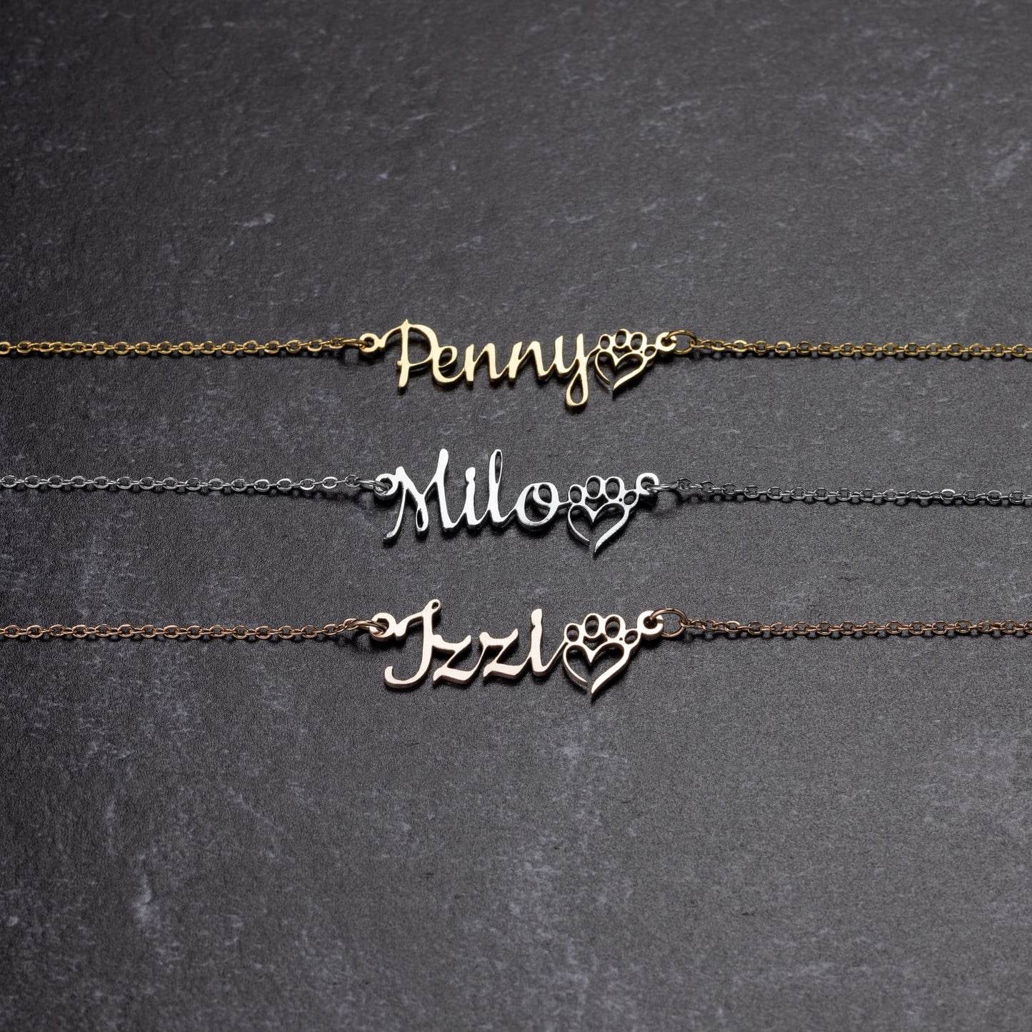 Dog Paw Recognition Necklace for Loving Dog Owners