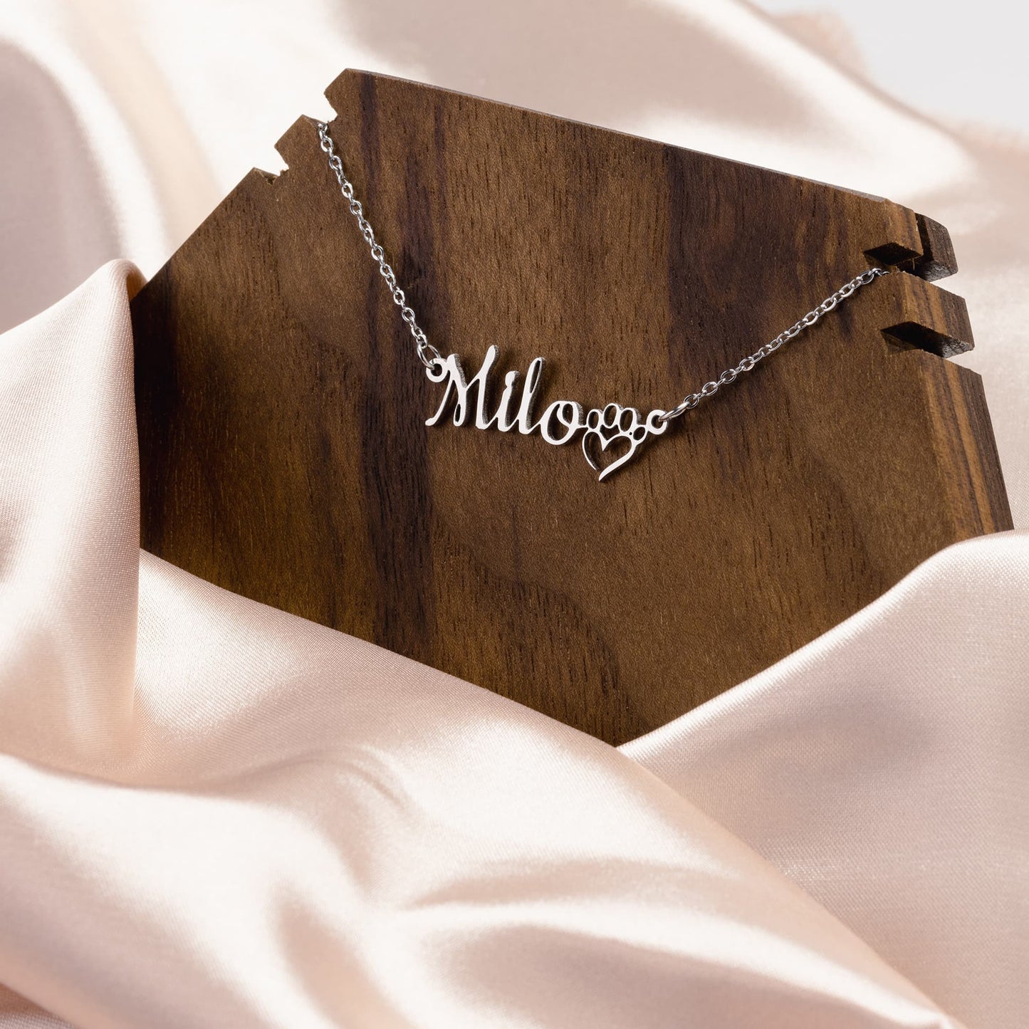 Dog Paw Recognition Necklace for Loving Dog Owners