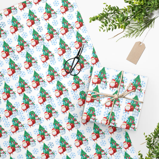 Santa and Christmas Things Wrapping Paper (2 sizes)