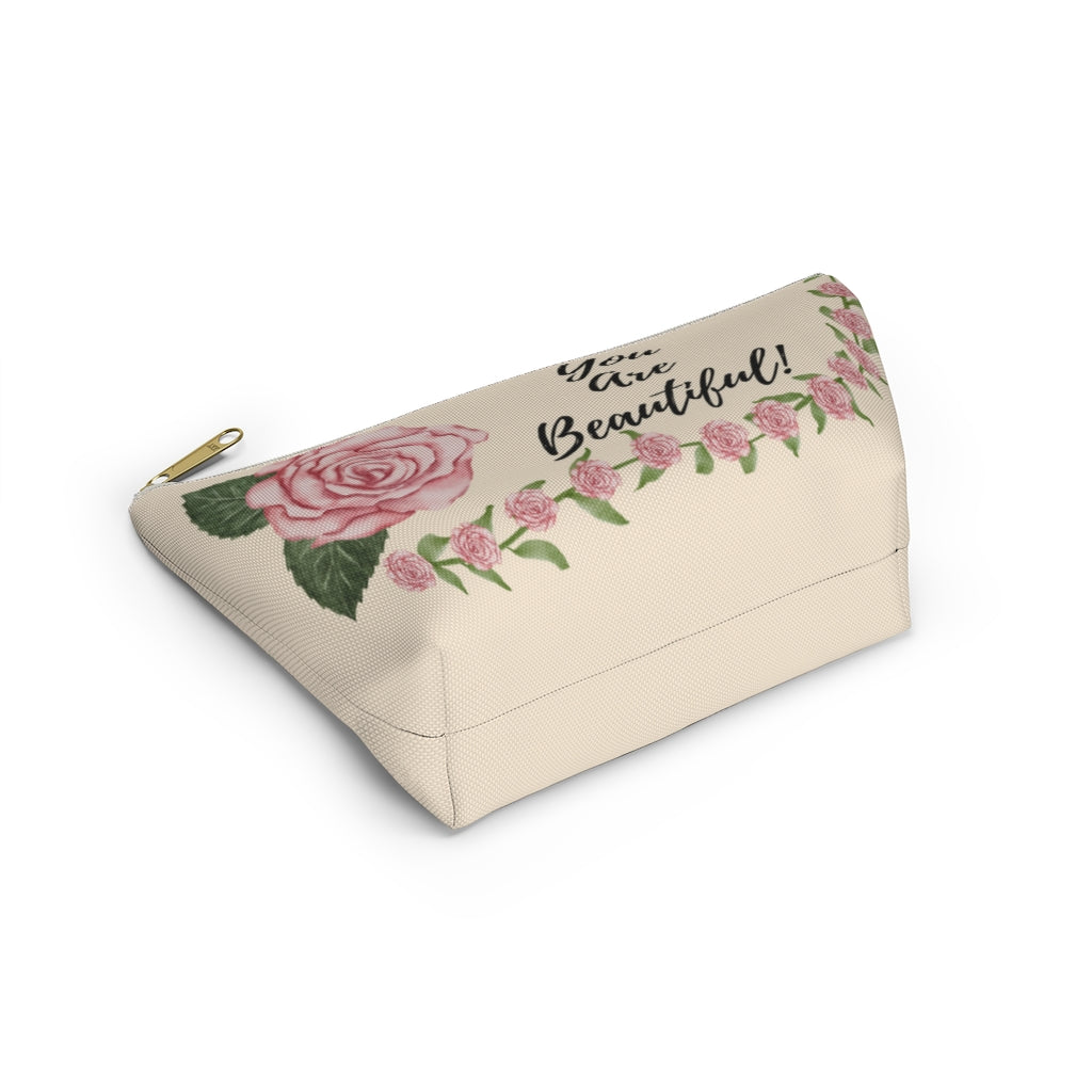 You Are Beautiful Rose Accessory Pouch